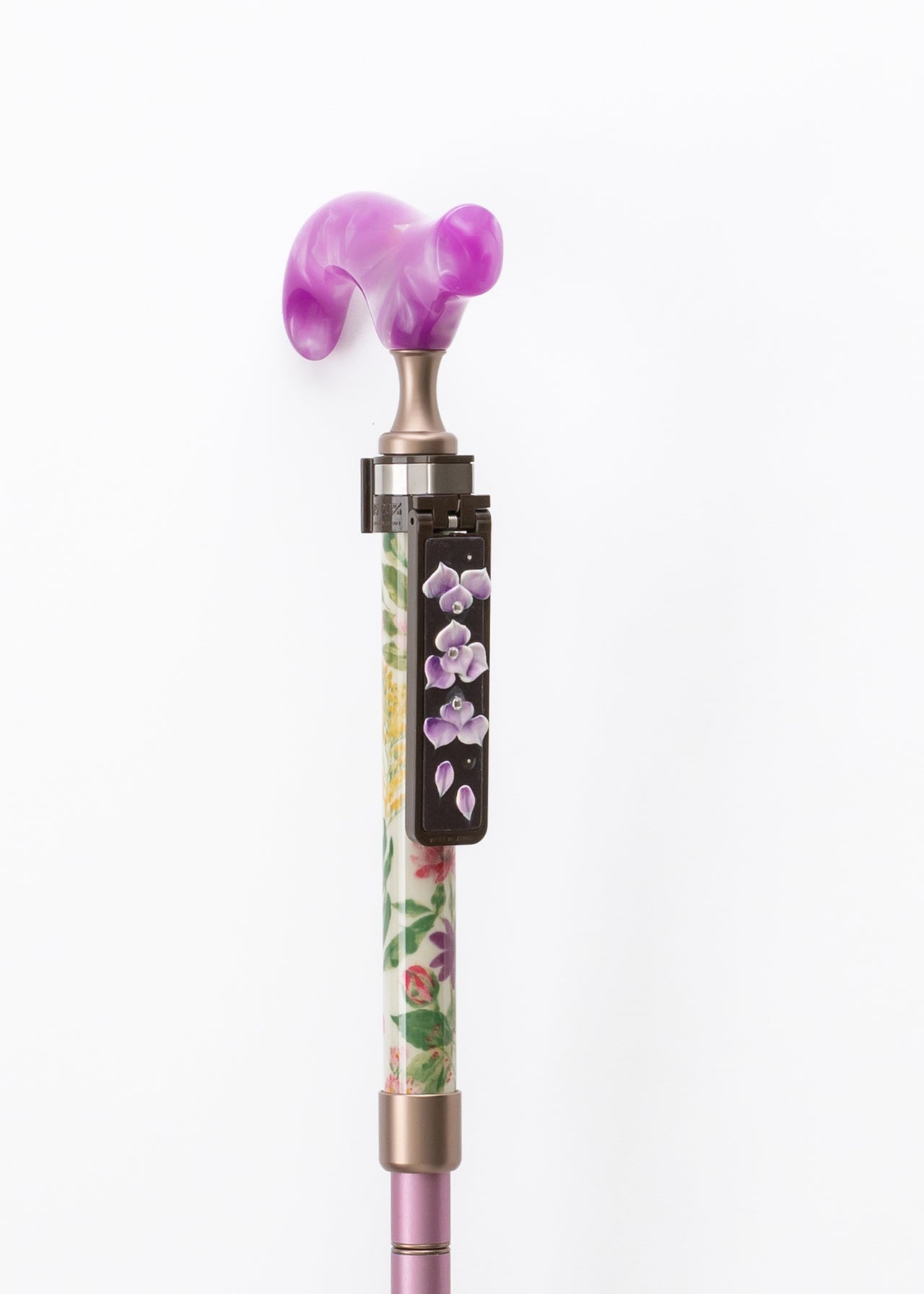 つえ姫オリジナル フラワー柄 杖ホルダー