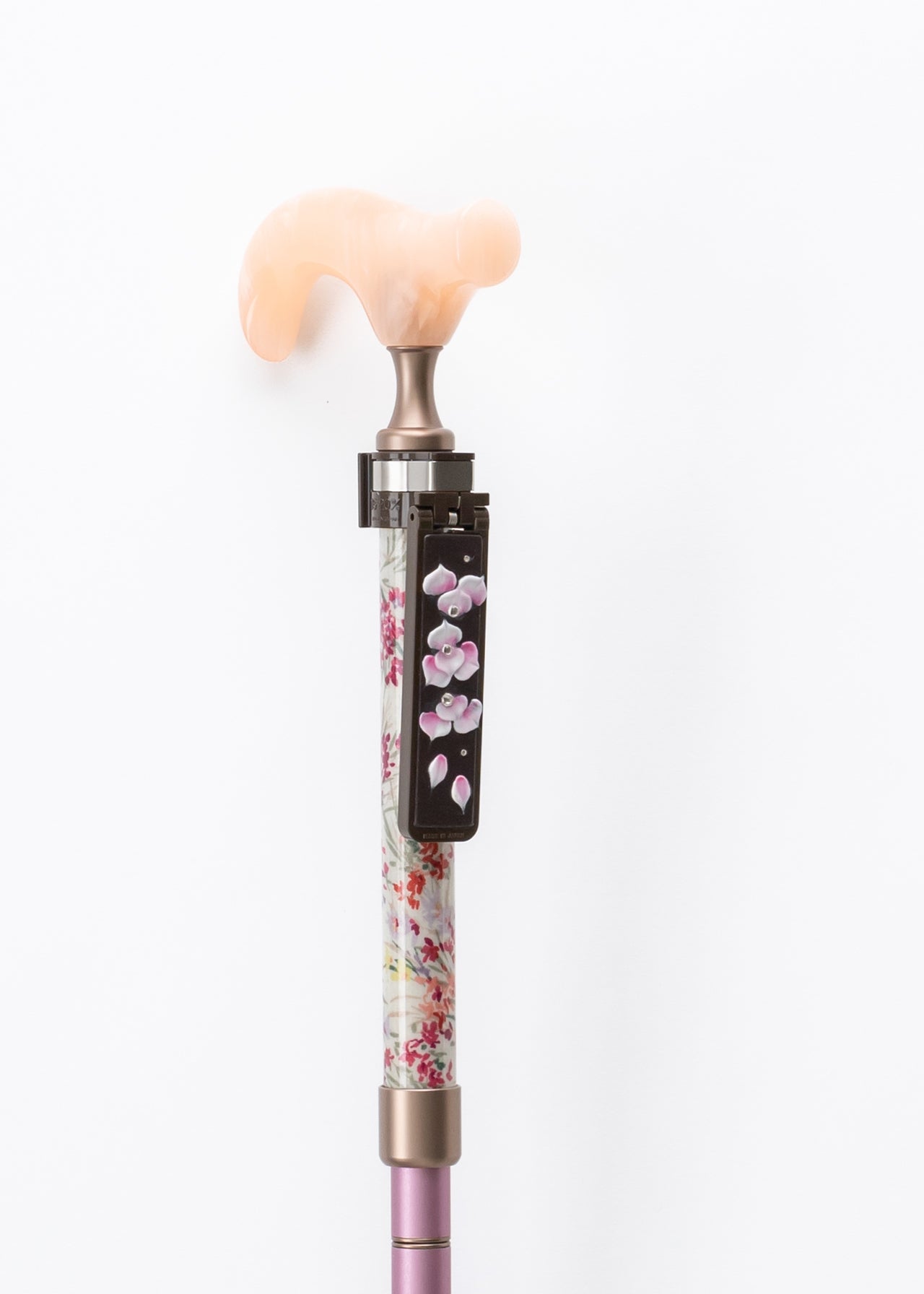 つえ姫オリジナル フラワー柄 杖ホルダー