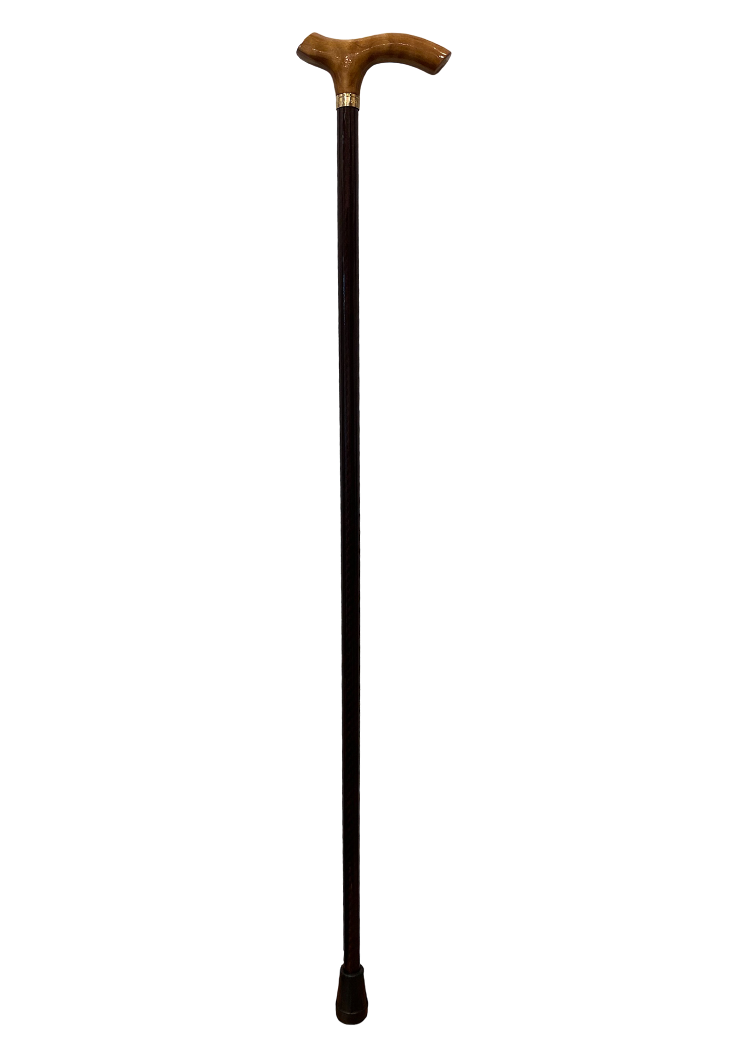 一本杖 男性用 カーボン製（グリップ素材：キルテッドメイプル）